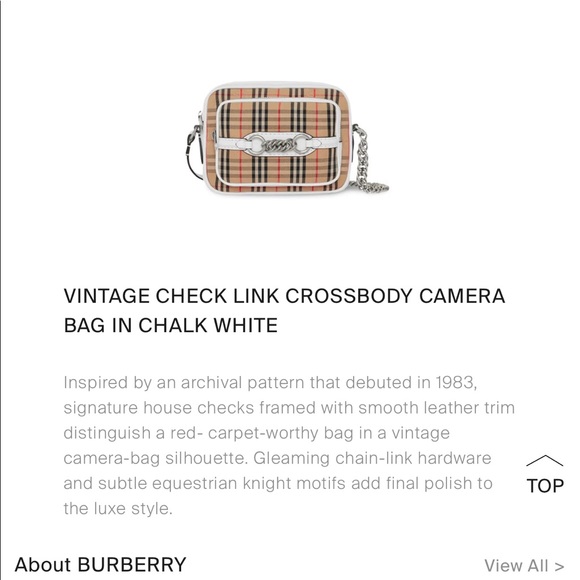 NEW 💕Burberry vintage check camera bag 💕 - Picture 8 of 9